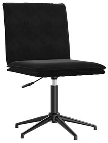 vidaXL Καρέκλα Τραπεζαρίας Μαύρη Βελούδινη