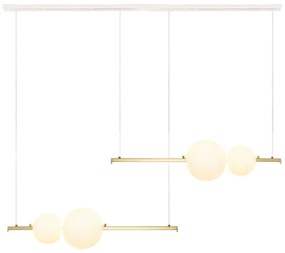 Φωτιστικό Οροφής - Ράγα 22235 105x15x100cm Dim Led 2600Lm 22W 3000K Gold-White