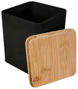 Κουτί Αποθήκευσης Cassone M 11x14cm Black Kleine Wolke Μέταλλο,Bamboo