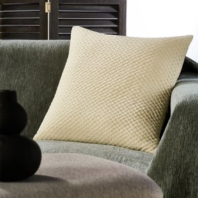 Διακοσμητική Μαξιλαροθήκη Βελουτέ (45x45) Whitegg D0125-4A Beige