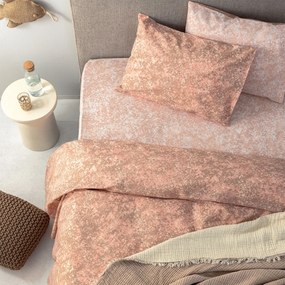Σεντόνια Υπέρδιπλα (Σετ) Palamaiki Fashion FL6268 Σομόν ΜΕ ΛΑΣΤΙΧΟ 170x200+30