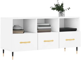vidaXL Έπιπλο Τηλεόρασης Λευκό 102 x 36 x 50 εκ. από Επεξεργ. Ξύλο