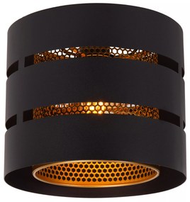 Φωτιστικό Οροφής Lucide 21133-01-30 ROSAS Μαύρο Ματ (Black Mat)|Χρυσό Χρώμα (Gold Coloured)