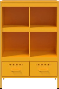 vidaXL Ντουλάπι Μουσταρδί 68x39x101,5 εκ. από Ατσάλι