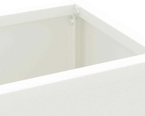 vidaXL Σχέδιο &amp; βάση αποθήκευσης Λευκό 28 x 12 x 41 εκ Ατσάλι