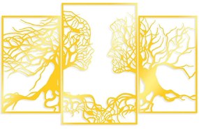 Διακοσμητικό Τοίχου Love Tree 891TNL3790 116x71cm Gold Wallity Μέταλλο