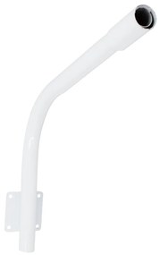 GloboStar® 90229 Μεταλλική Βάση Στήριξης CURVED M62cm x Φ60mm για Φωτιστικά Δρόμου Street Lights με Διάμετρο Βάσης Φ60mm