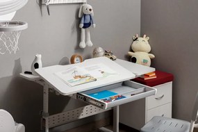 BRATECK παιδικό γραφείο E603, ρυθμιζόμενο, 100x60x54~76cm, λευκό