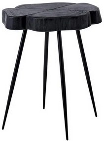 Τραπεζάκι Σαλονιού Kovil ΕΑ7083 +/-45x35x53cm Black Metal,Wood