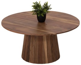 COFFEE TABLE ROUND GROOT  SOLID ACACIA WOOD IN NATURAL COLOR Φ80x48Hcm.