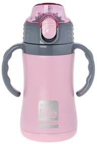 Ecolife Θερμός Παιδικός Kids Thermos Pink Ροζ 300ml 33-BO-3005