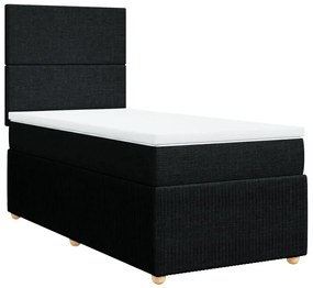 ΚΡΕΒΑΤΙ BOXSPRING ΜΕ ΣΤΡΩΜΑ ΜΑΥΡΟ 90X200 ΕΚ. ΥΦΑΣΜΑΤΙΝΟ 3294234