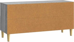 vidaXL Ντουλάπι TV 102 x 34,5 x 50 cm Γκρι Sonoma Επεξεργασμένο Ξύλο