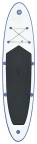 vidaXL Σετ Σανίδας Stand Up Paddle / Surf Φουσκωτό Μπλε και Λευκό