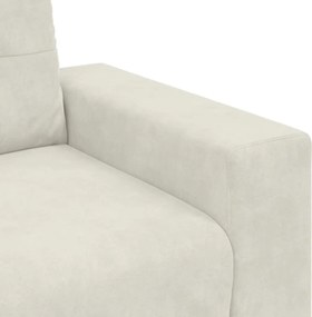 vidaXL Πολυθρόνα-Καναπέ-Κρεμ 100x78x80 εκ. Βελούδο