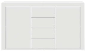 vidaXL Πλαϊνό γραφείο Λευκό 120 x 36 x 69 εκ Επεξεργασμένο ξύλο