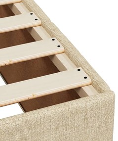 ΚΡΕΒΑΤΙ BOXSPRING ΜΕ ΣΤΡΩΜΑ ΚΡΕΜ 80 X 200 ΕΚ. ΥΦΑΣΜΑΤΙΝΟ 3291493