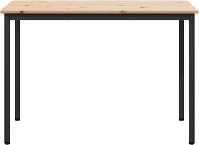vidaXL Τραπεζαρία Φυσικό 110 x 55 x 75 cm Στερεά ξυλεία πεύκου