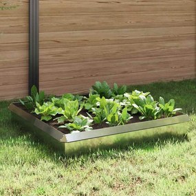 vidaXL Φράχτες με σαλιγκάρια 8 pcs Ασημί Επικαλυμμένος Χάλυβας