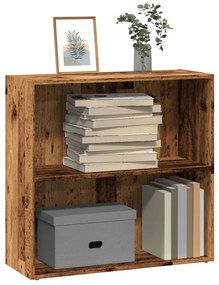 Βιβλιοθήκη Όψη Παλαιού Ξύλου 80x30x77 εκ. Επεξεργασμένο Ξύλο