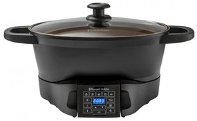 Russell Hobbs Good-to-Go Multicooker 28270-56, 750W, 6.5L, 8 προγράμματα, Χρονοδιακόπτης, Κρύες λαβές, 59% πιο ενεργειακά αποδοτικό, Εύκολο καθάρισμα, Μαύρο