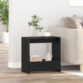 vidaXL Τραπεζάκι Πλευράς Μαύρη δρυς 50 x 26 x 50 εκ.
