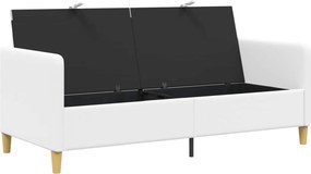 vidaXL Καναπές με Αποθήκευση Λευκό 172 x 78 x 87 εκ Πολυεστέρας
