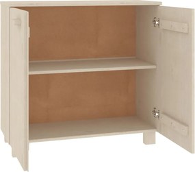 vidaXL Ντουλάπι HAMAR Καφέ Μελί 85 x 35 x 80 εκ. Μασίφ Ξύλο Πεύκου