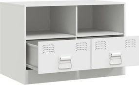 vidaXL Έπιπλο Τηλεόρασης Λευκό 67x39x44 εκ. από Χάλυβα