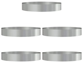 vidaXL Γλάστρες Κήπου 5 τεμ, 120x120x20 εκ, Γαλβανισμένο Ατσάλι