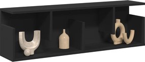 vidaXL Ντουλάπι Τοίχου Μαύρο 100x20x30 εκ. από Επεξεργασμένο Ξύλο