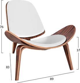 ΠΟΛΥΘΡΟΝΑ SUPERIOR PLUS HM1128.13 ΚΑΡΥΔΙ ΜΕ ΛΕΥΚΟ ΜΑΞΙΛΑΡΙ PU 89x83x76Y εκ.