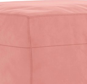 vidaXL Πάγκος Ροζ 70 x 35 x 41 εκ. Βελούδινος