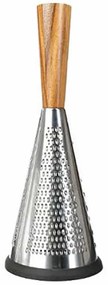 Τρίφτης Με Ξύλινη Λαβή 07.136225 Inox Metal,Wood