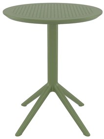 SKY OLIVE GREEN Φ60X74ΕΚ. ΤΡΑΠΕΖΙ ΠΤΥΣ/ΝΟ ΠΟΛ/ΝΙΟΥ