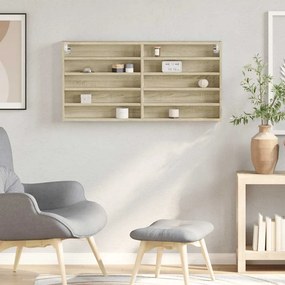 vidaXL Βιτρίνα Χρώμα Sonoma Δρυς 100x8,5x50 εκ. από Επεξεργασμένο Ξύλο