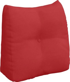 vidaXL Μαξιλάρι Πλάτης Κόκκινο 45 x 24 x 50 εκ ύφασμα