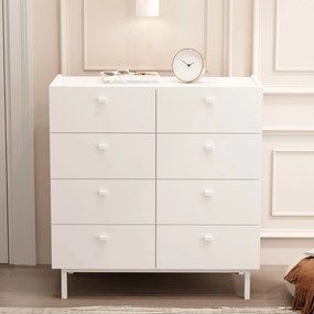 Συρταριέρα Λευκό FLUBEPA 89.4x41.8x93.1