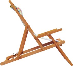 vidaXL Καρέκλες Παραλίας Πτυσσόμενες 2 τεμ. Πολύχρωμο Υφασμάτινες