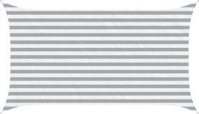 vidaXL Πανί σκιάς Ανοιχτό Γκρι και Λευκό 3,5 x 2 m