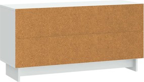 vidaXL Ντουλάπι TV Λευκό 99 x 34,5 x 50 εκ. Επεξεργασμένο Ξύλο