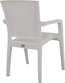 Καρέκλα Κήπου ArteLibre Λευκό Rattan 58x55x87cm