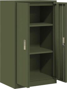 vidaXL Ντουλάπι αποθήκευσης Ελιά Πράσινη 60 x 40 x 105 εκ Ατσάλι