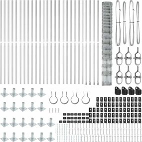 vidaXL Στύλος Περιφράξεων Γαλβανισμένο 50 x 1,5 m Ατσάλι