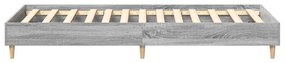 vidaXL Πλαίσιο κρεβατιού χωρίς στρώμα Grey Sonoma 75x190 cm