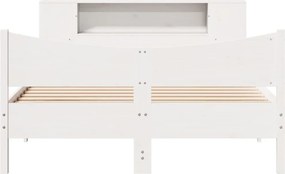 vidaXL Σκελετός Κρεβ. Χωρίς Στρώμα Λευκό 160x200 εκ Μασίφ Πεύκο