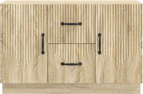 vidaXL Πλαϊνό γραφείο με συρτάρι Sonoma Δρυς 89 x 34,5 x 57 εκ.