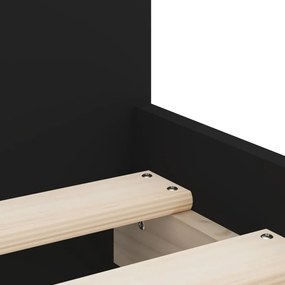 Πλαίσιο Κρεβατιού με Συρτάρια Μαύρο 90 x 190 εκ. - Μαύρο