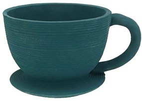 Κασπώ Φλυτζάνα 06-00-21209-2 25,5x19x14cm Petrol Marhome Cement