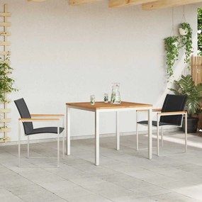 vidaXL Σέτ φαγητού για κήπο 3 pcs Σταθερό Ξύλο Ακακίας
